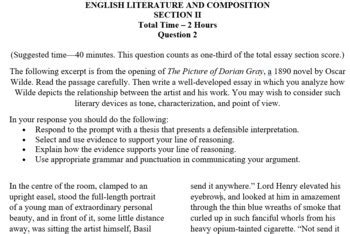 frq|AP English Literature and Composition Exam Questions